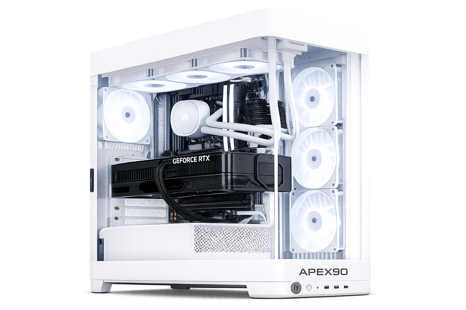 APEX90 - Gaming Pc with 32GB RTX 5090, Intel Ultra 7 270K Plus, 32GB DDR5, 2TB M.2 SSD