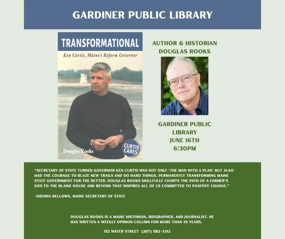 Gardiner Public Library Welcomes Maine Historian, Douglas Rooks