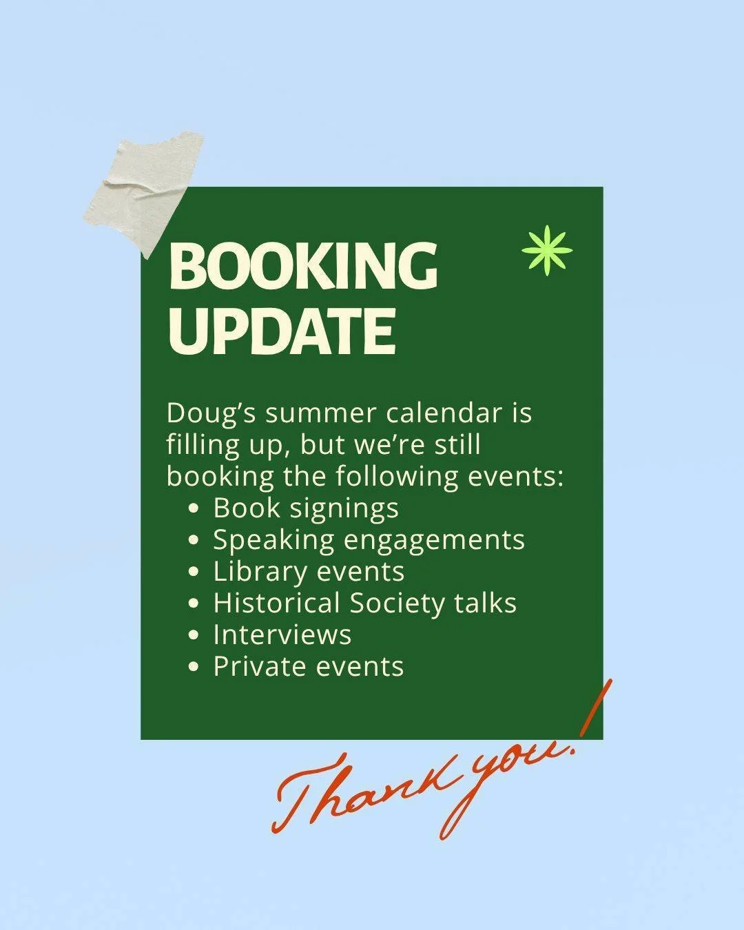 If you're interested in booking me for an upcoming event, please reach out via email or message me here. Summer can get busy, but we are also booking events into the fall.📚

#MaineAuthor #DouglasRooksWrites #GovernorKenCurtis #MaineHistory
