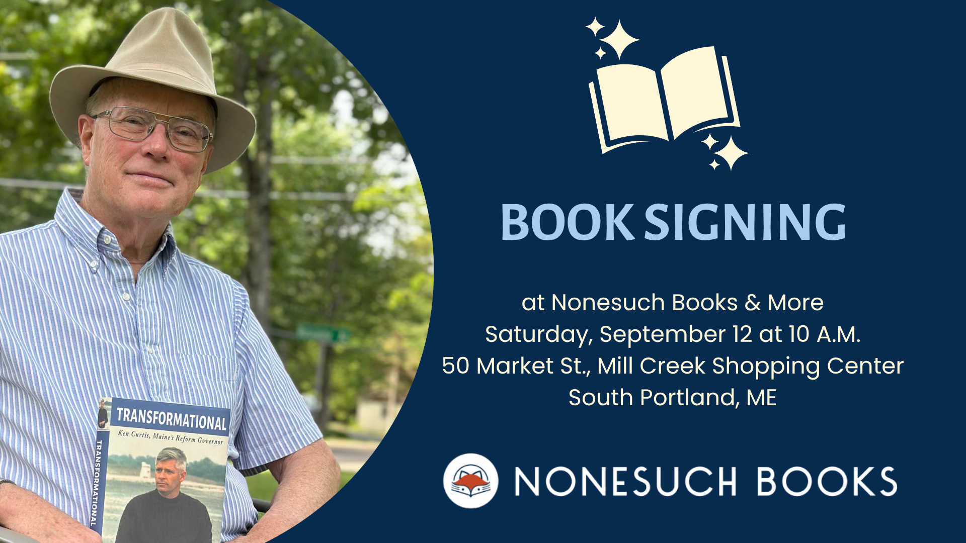 Book signing at Nonesuch Books