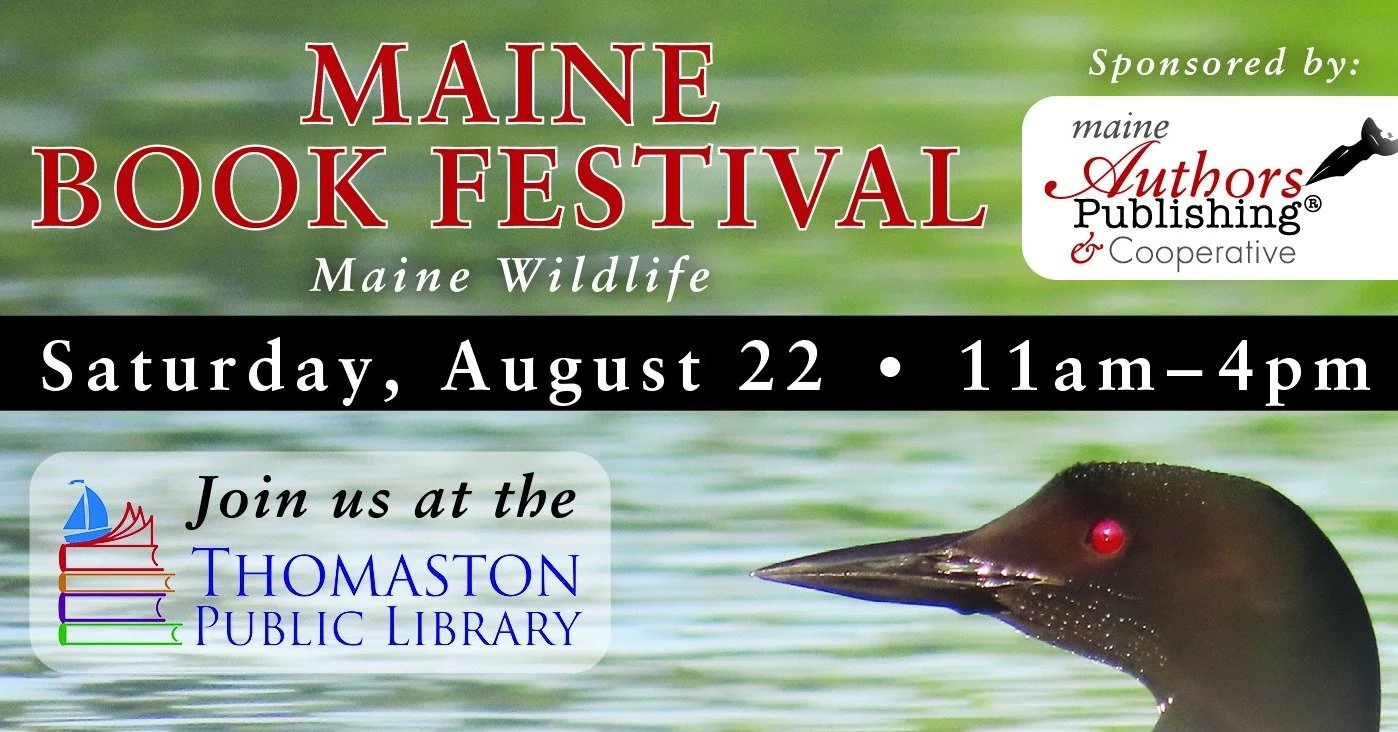 Join many Maine authors, including myself, at the Maine Book Festival this Saturday, August 22, from 11 AM to 4 PM at the @thomastonpubliclibrary, 60 Main St., Thomaston.
There will be food trucks, live music, author book signings, a children&rsquo;s