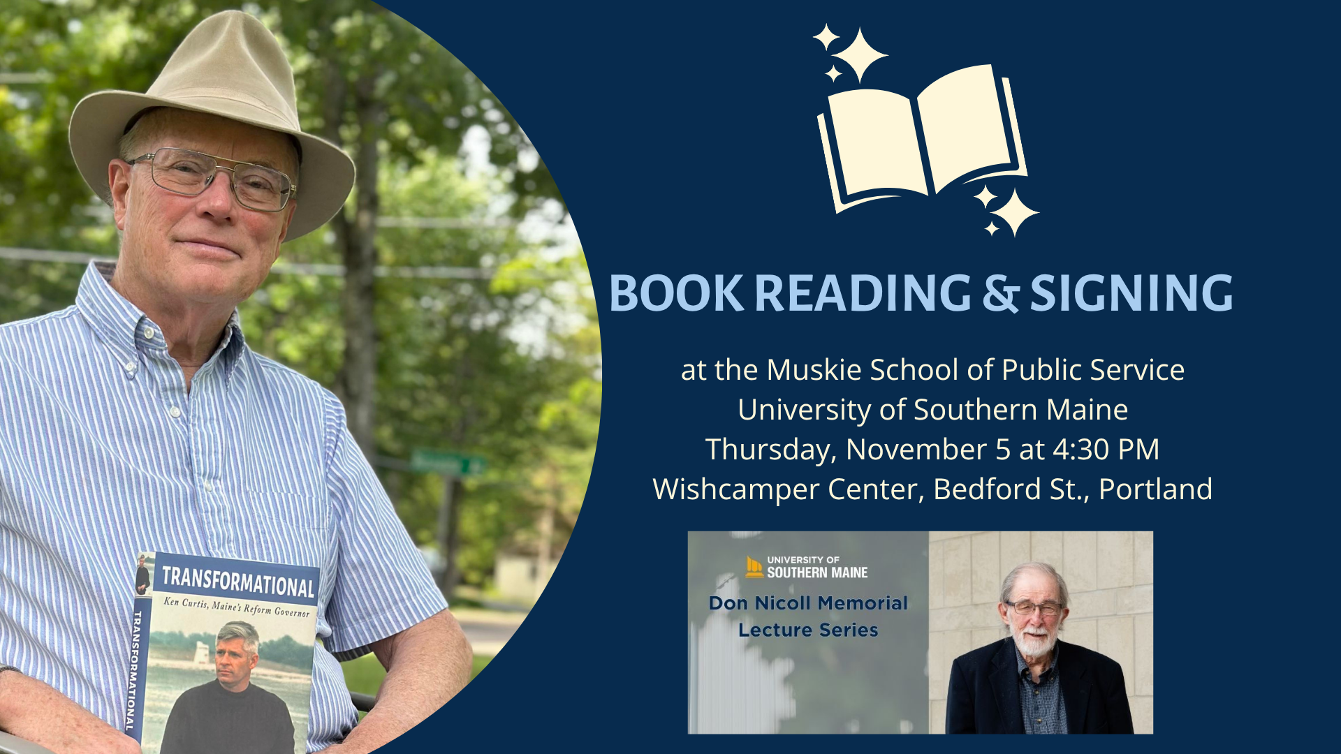 Don Nicoll Memorial Lecture at the Muskie School at USM