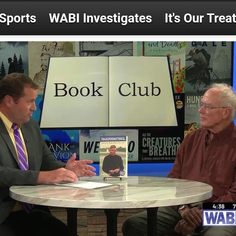 Thank you to the WABI TV5 Book Club and @bookmarksmaine for having me on Thursday! Please join me at BookSpace  on Monday at 7 PM with The Briar Patch and the @bangorhistoricalsociety for a deeper look and Q and A about my latest book, Transformation