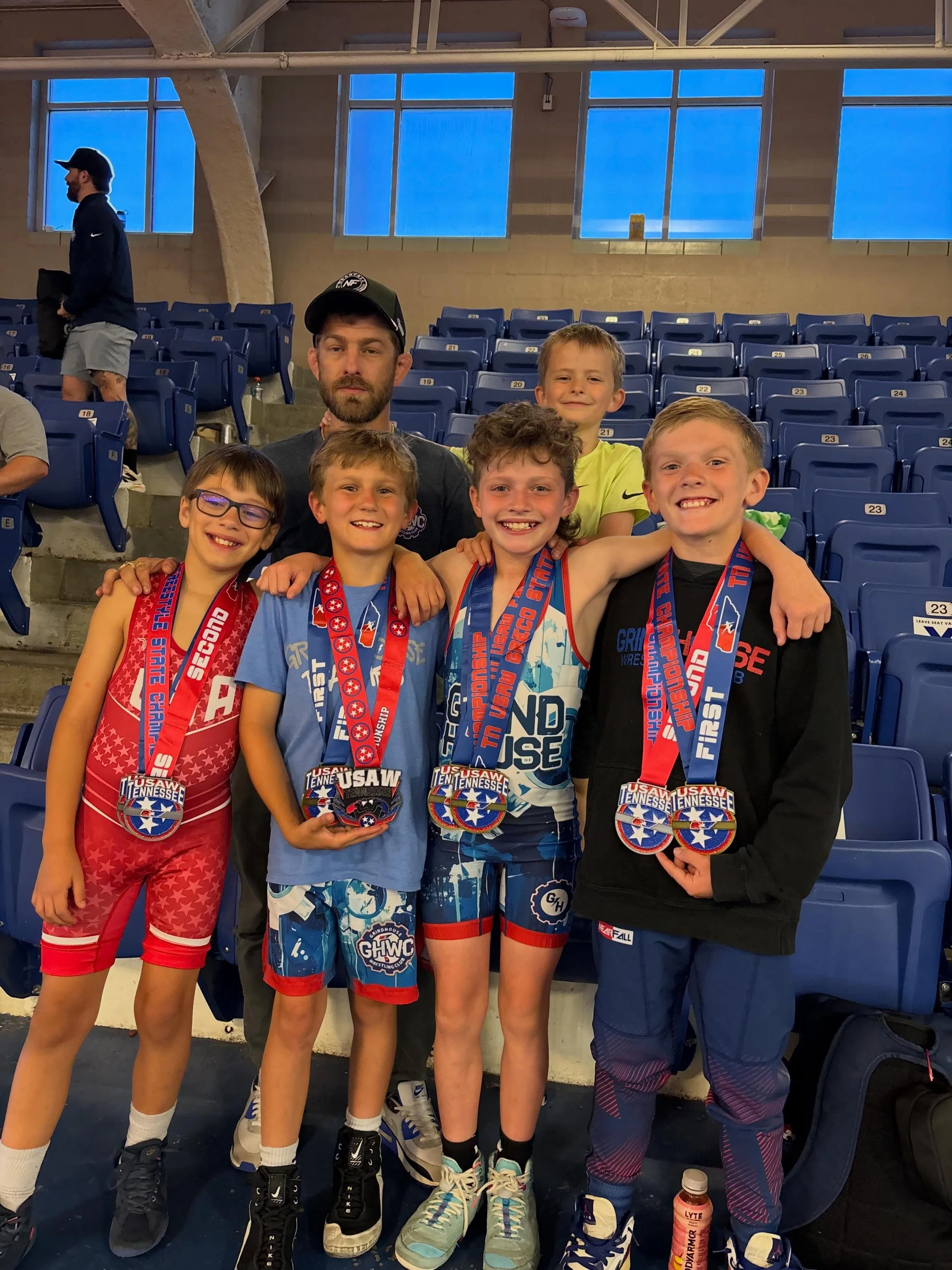 🏆 Team Grindhouse Wrestling
2026 TN and GA USA Wrestling Freestyle &amp; Greco State Championships

🥇 Double State Champions
&bull; Rowdy Haney &mdash; 10U FS &amp; GR Champion
&bull; Kalix Kilpatrick &mdash; 14U FS &amp; GR Champion
&bull; Jaxon L