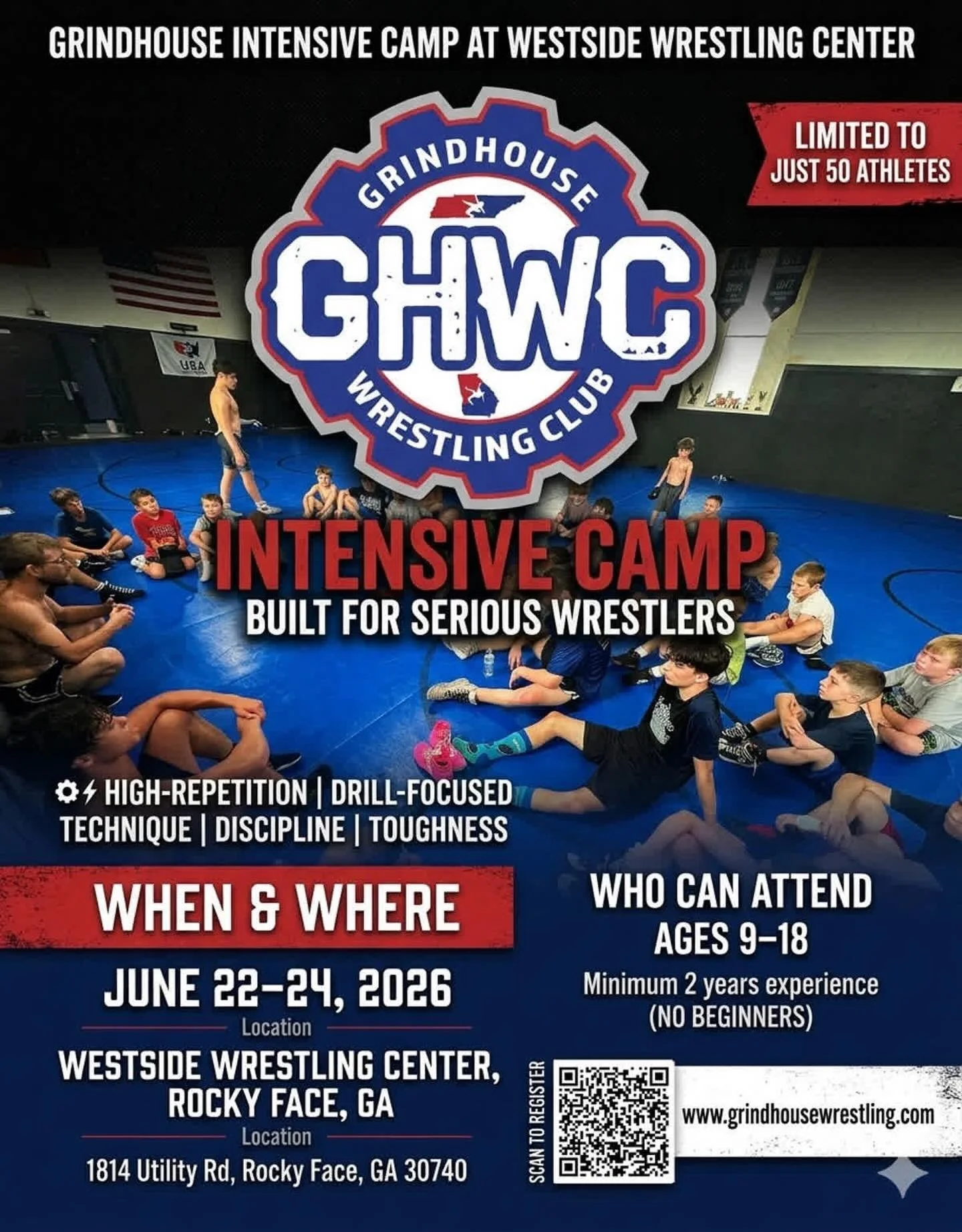 2026 GHWC Summer Intensive Camp is live!  Link for registration and info in bio or QR Code.
