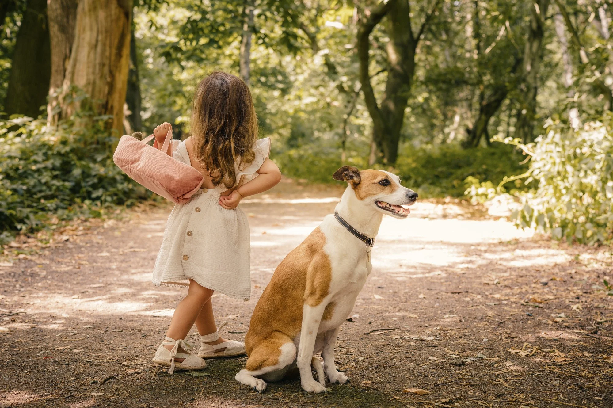 Daytime family portrait session in a forest by Vervain & Moss Photography, West Warwickshire