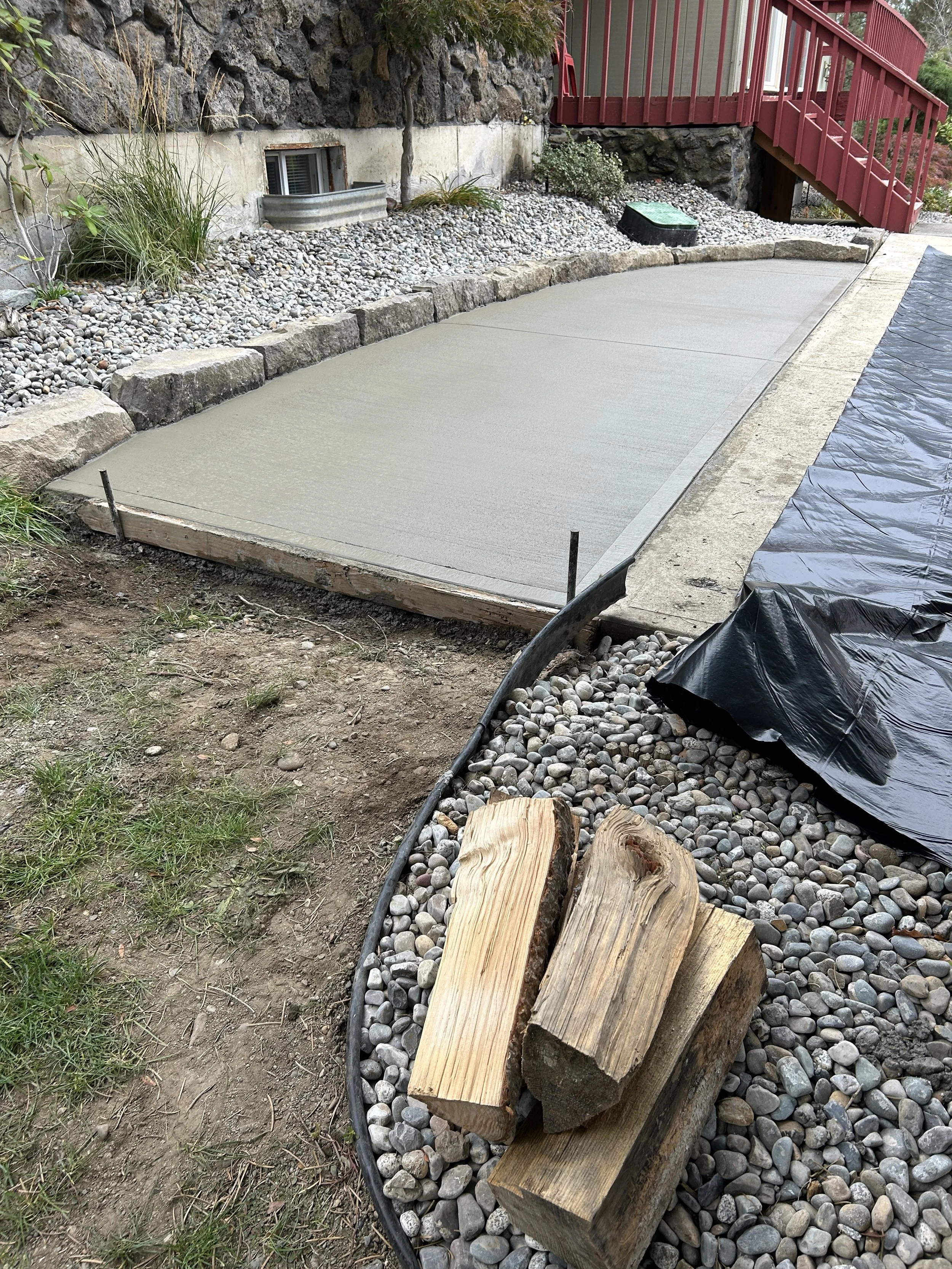 Concrete patio extension in Nampa Idaho