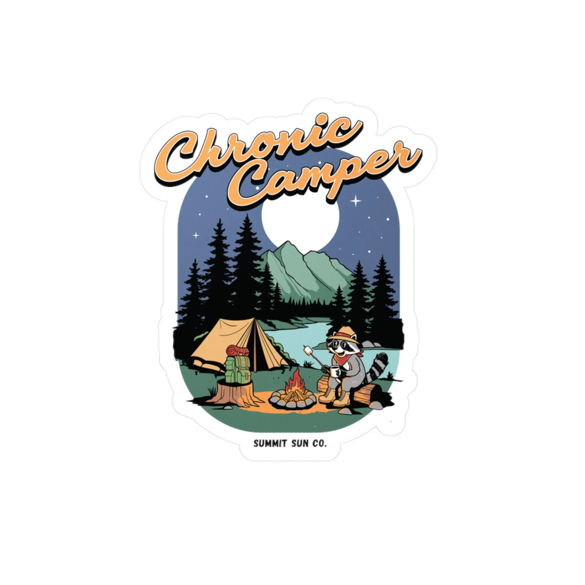 Chronic camper sticker