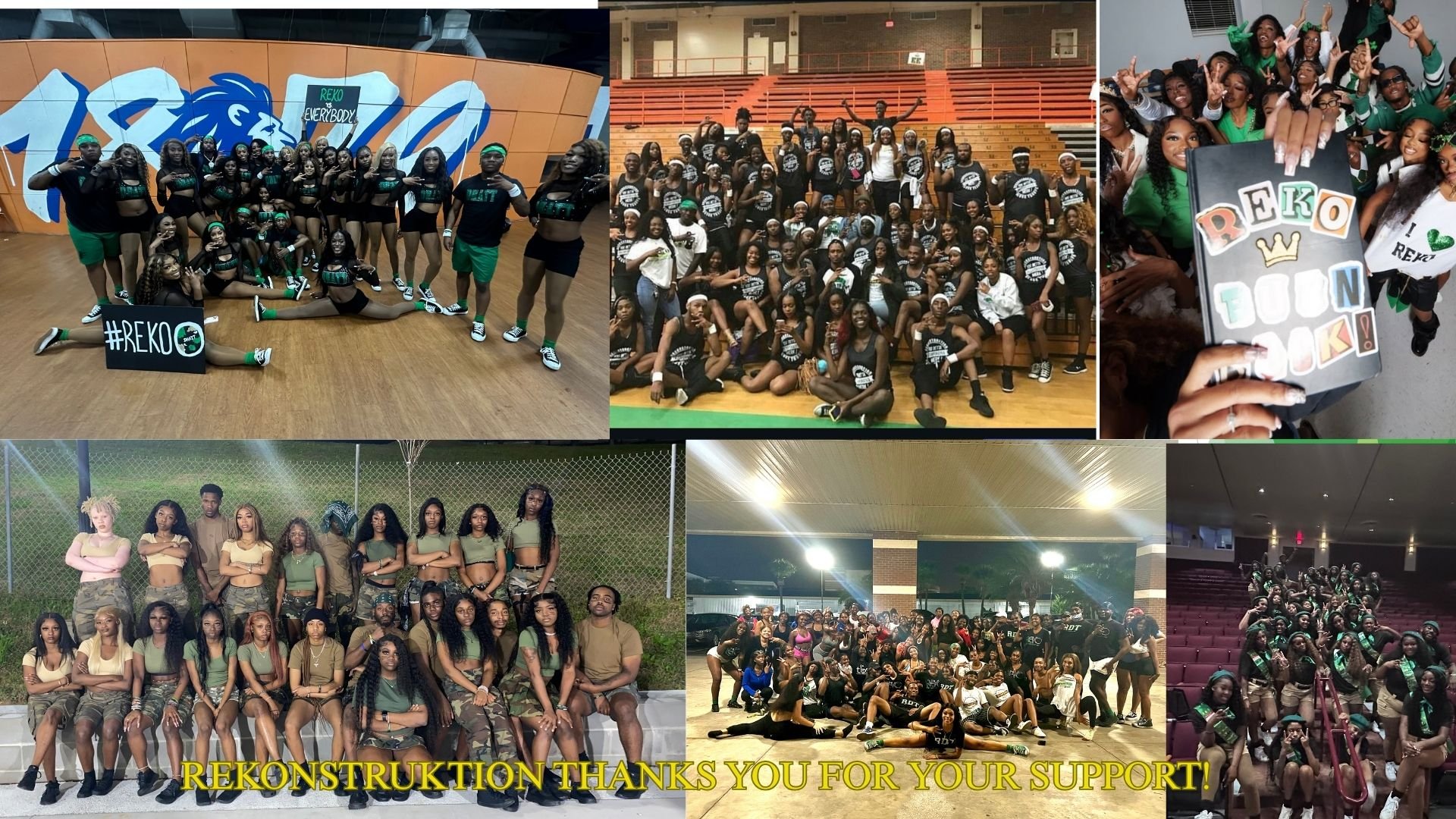 A collage showcasing the many faces of Rekonstruktion