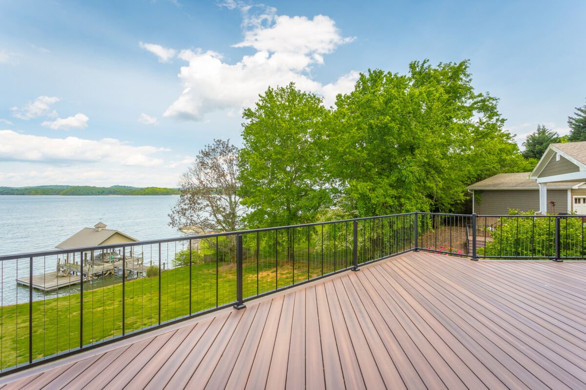 Cable Railing Lake Clear View