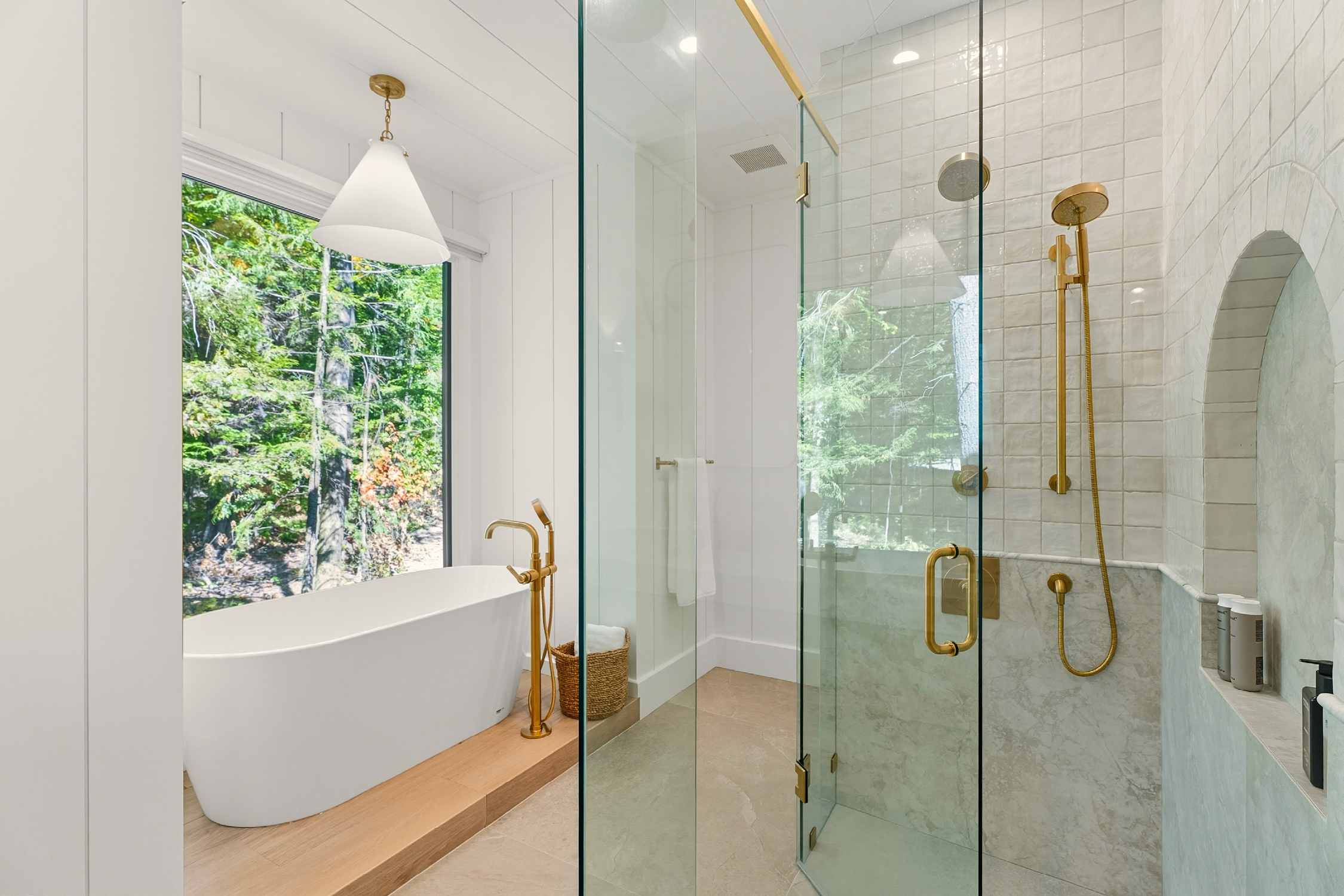 jo/ross design inc. architectural designer muskoka pine point guest bathroom