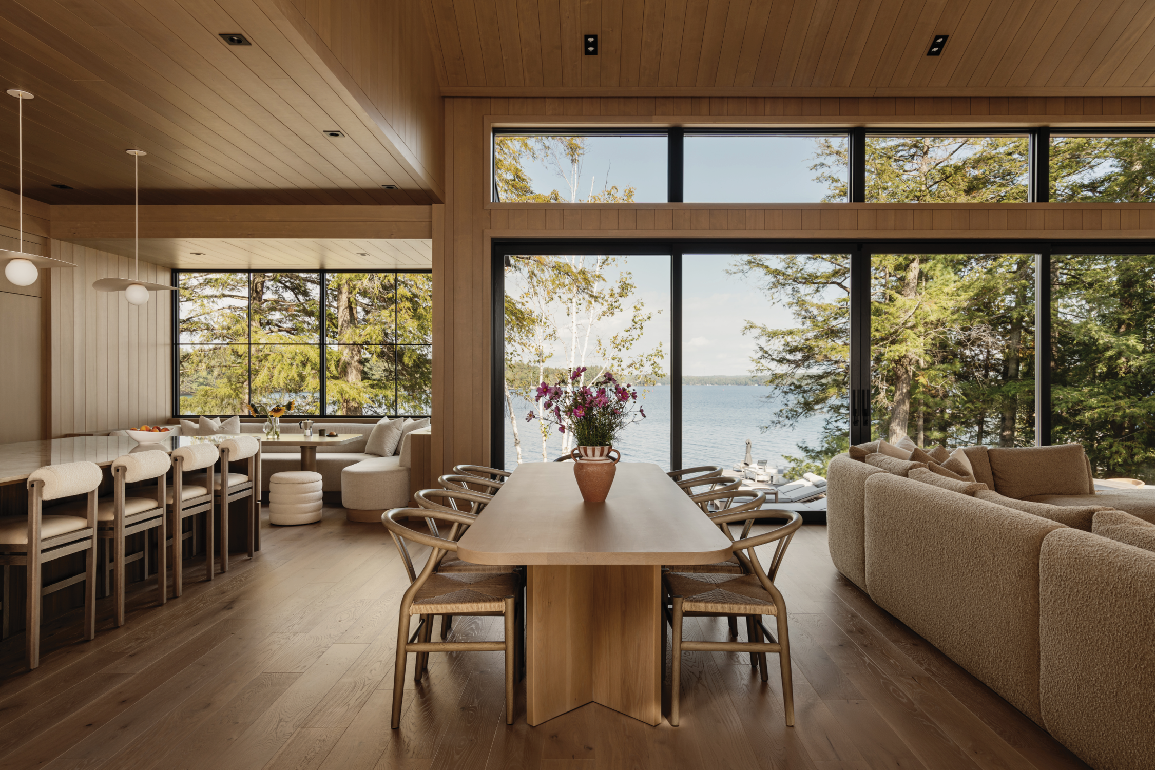 jo/ross design inc. architectural designer muskoka carrying place dining room