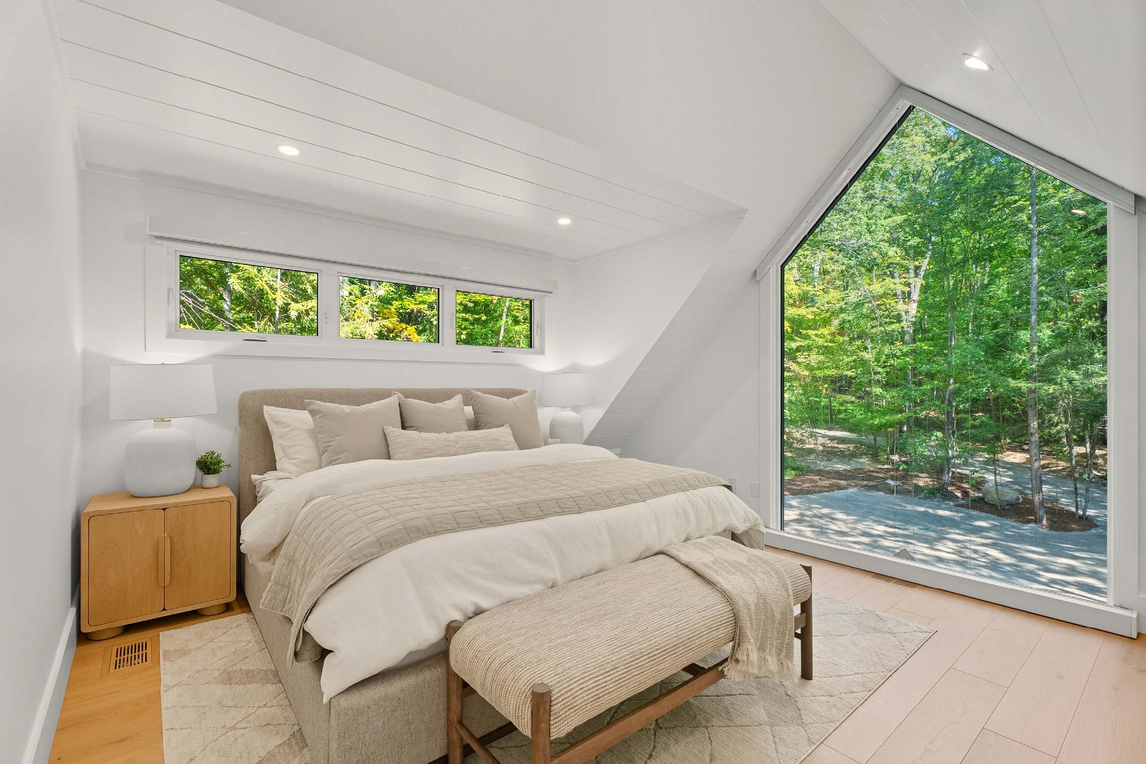 jo/ross design inc. architectural designer muskoka pine point guest bedroom