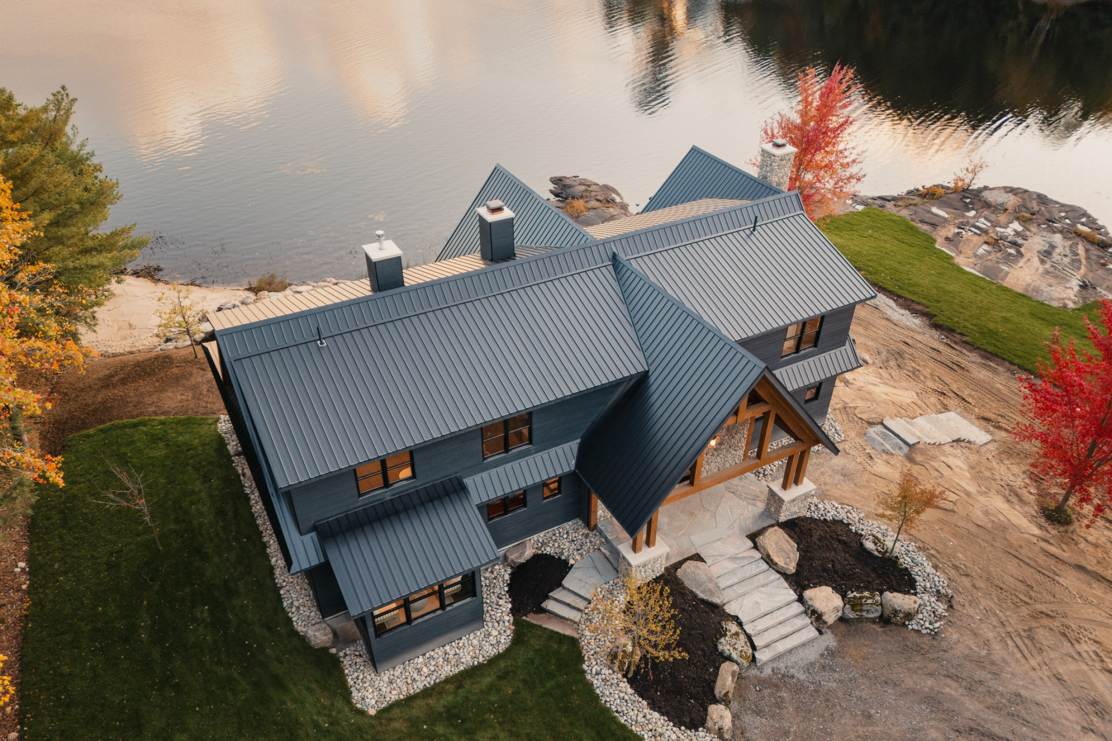 jo/ross design inc. architectural designer muskoka rocky point exterior