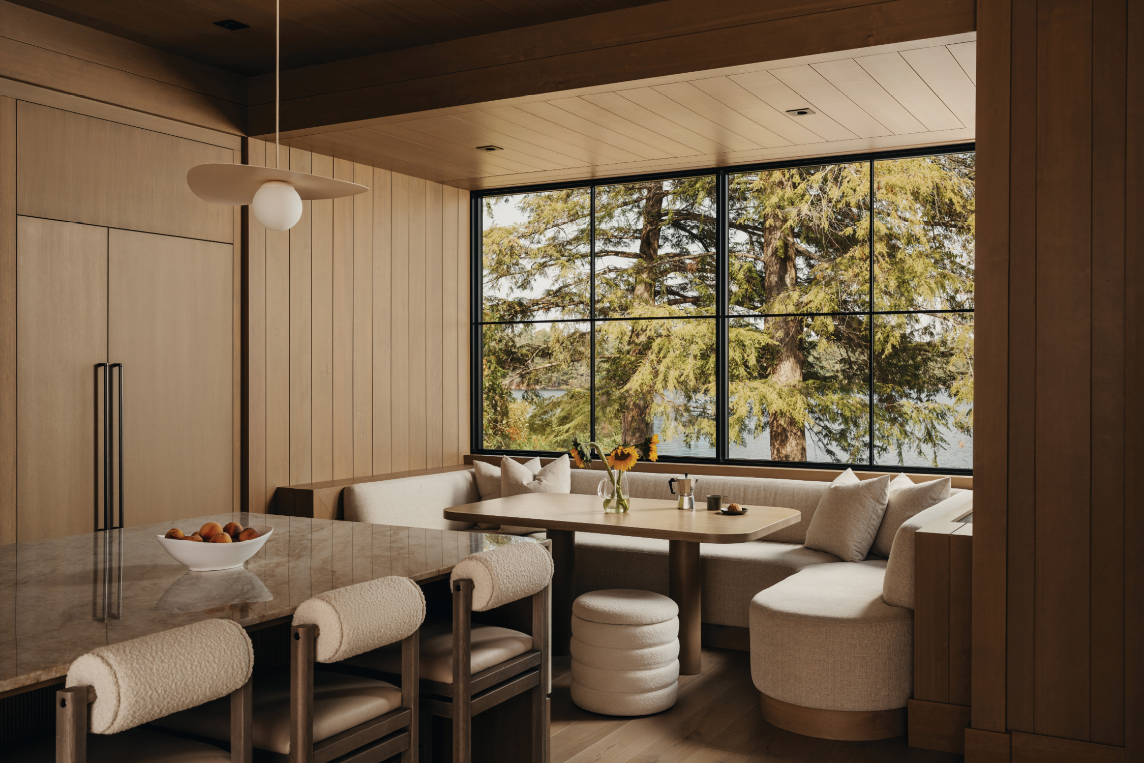 jo/ross design inc. architectural designer muskoka carrying place breakfast nook