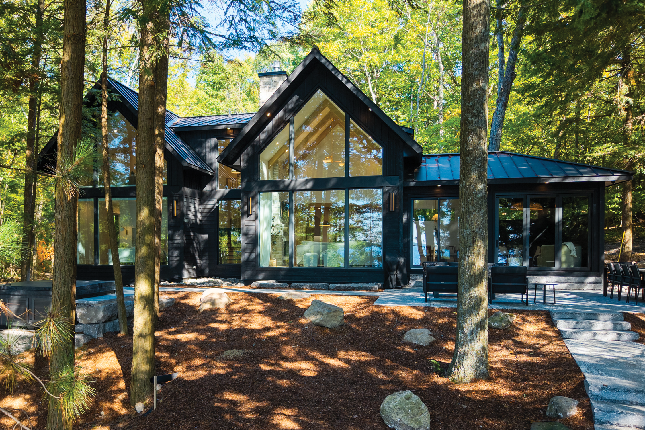 jo/ross design inc. architectural designer muskoka pine point exterior