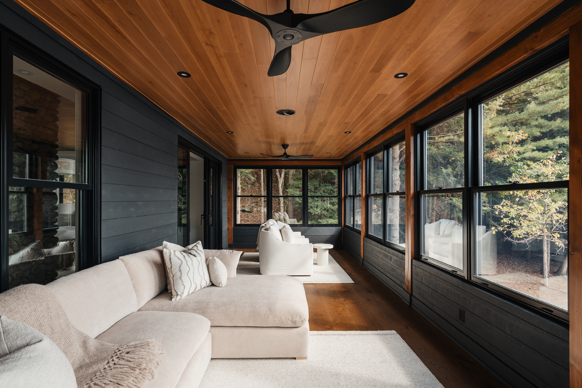 jo/ross design inc. architectural designer muskoka rocky point screened in porch