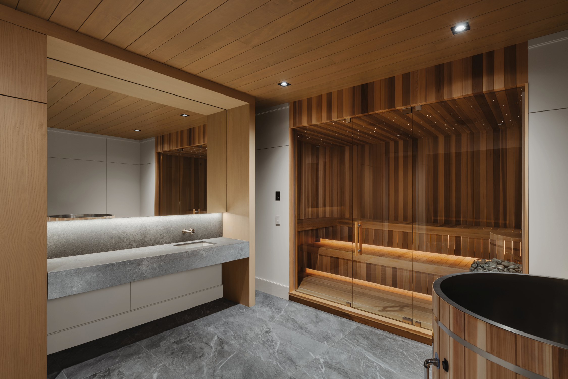 jo/ross design inc. architectural designer muskoka carrying place sauna room