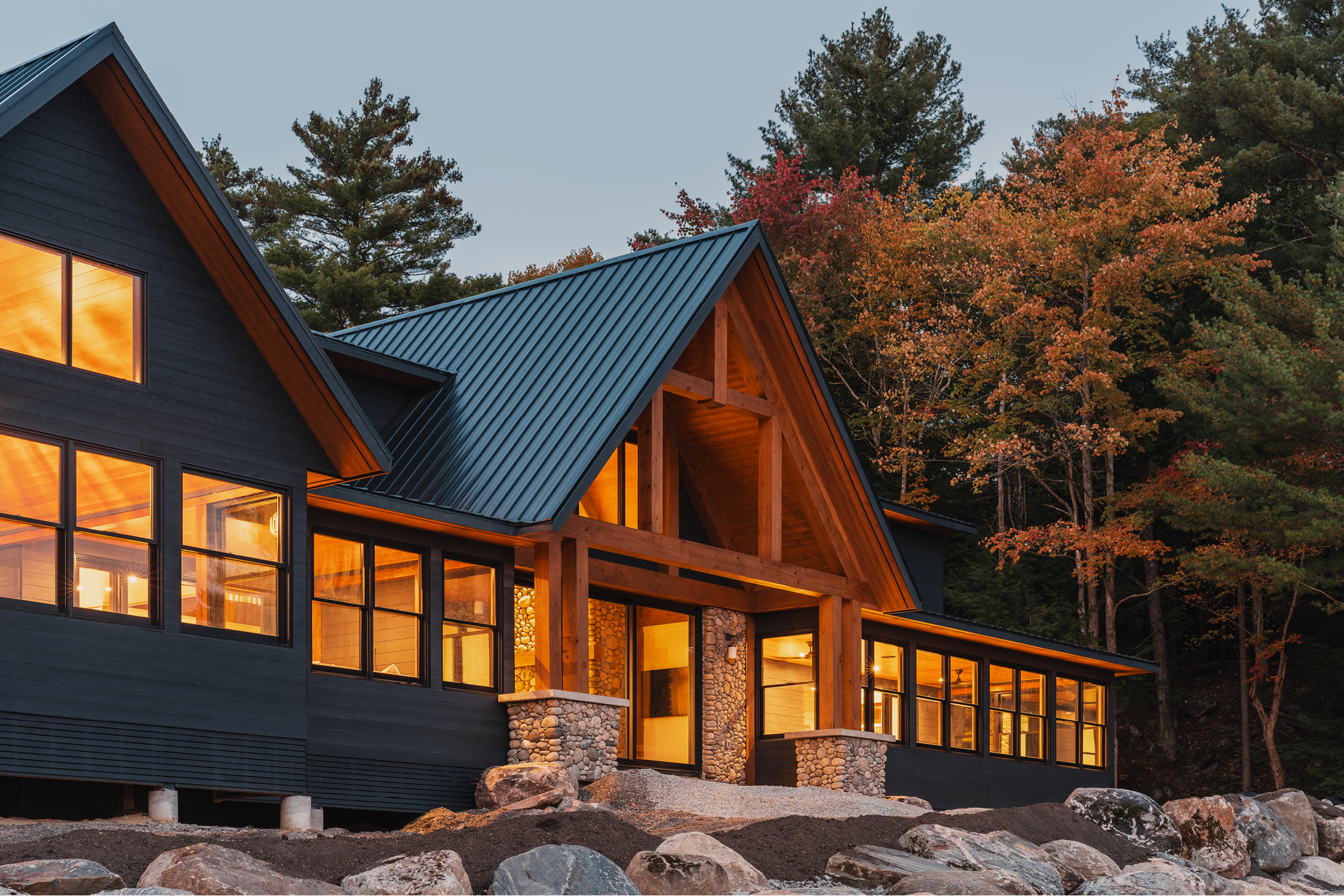 jo/ross design inc. architectural designer muskoka rocky point exterior