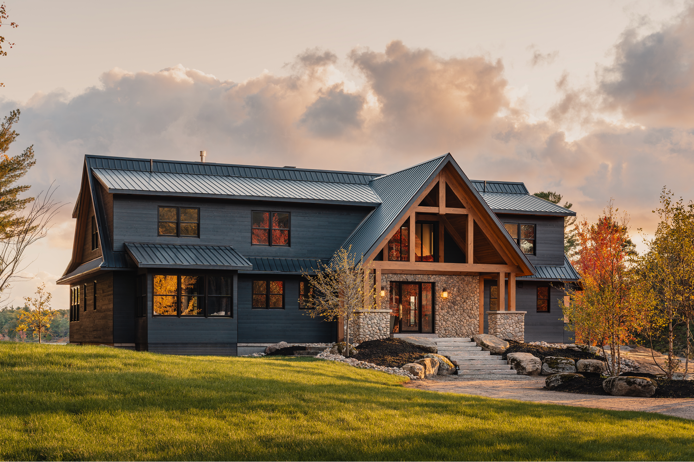 jo/ross design inc. architectural designer muskoka rocky point exterior
