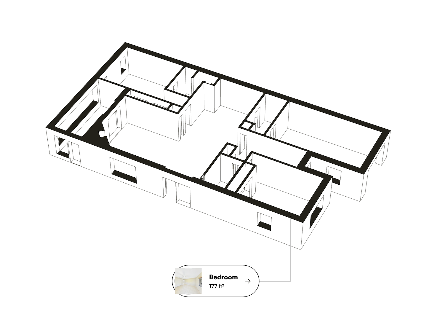 360 Tour with Floor Plan and Measurements (500sqft - 2000sqft)