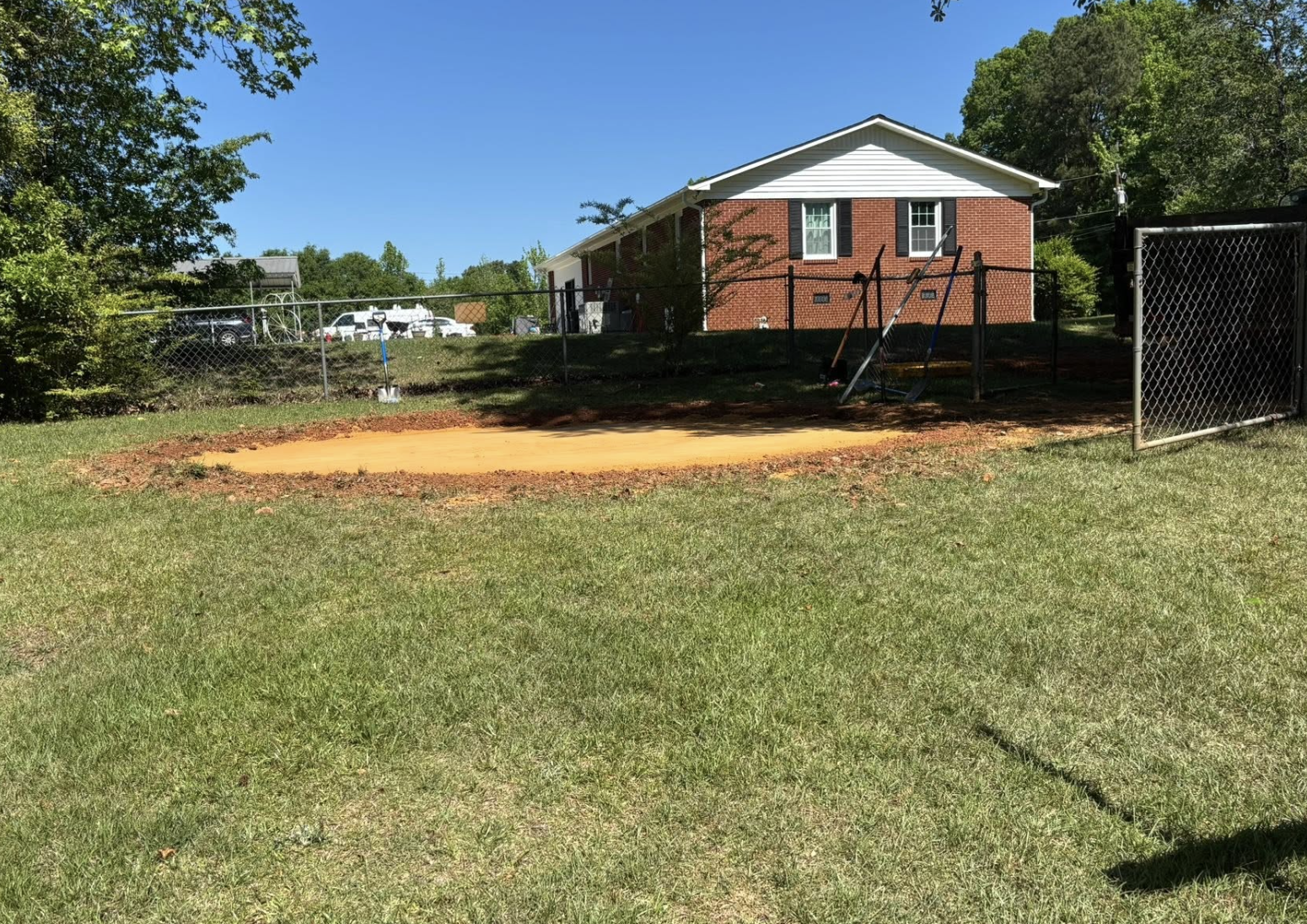 Gravel driveway installation completed in Kannapolis, NC with professional grading and compaction.