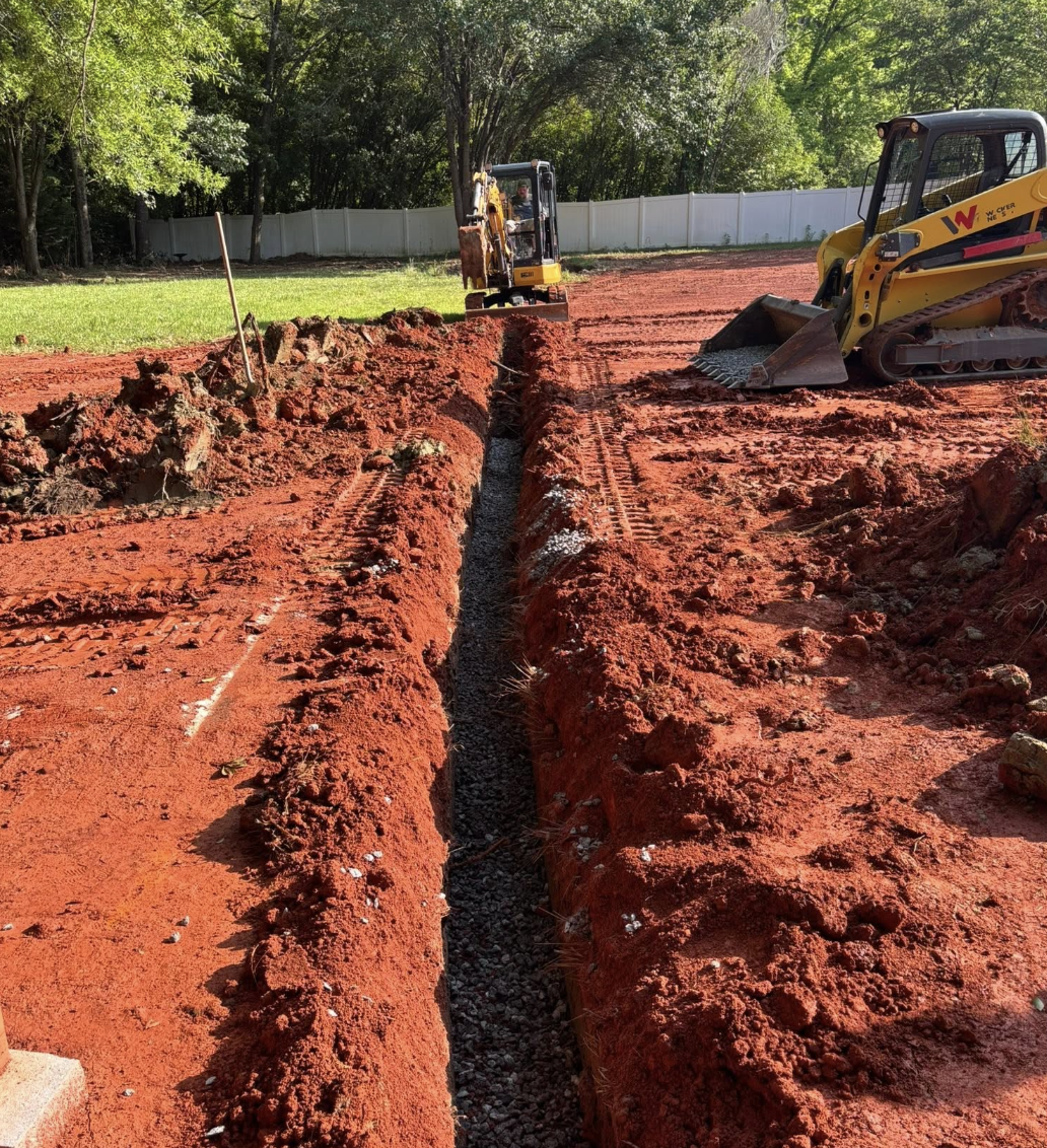 Gravel driveway installation completed in Indian Land, SC using proper grading and compaction techniques.