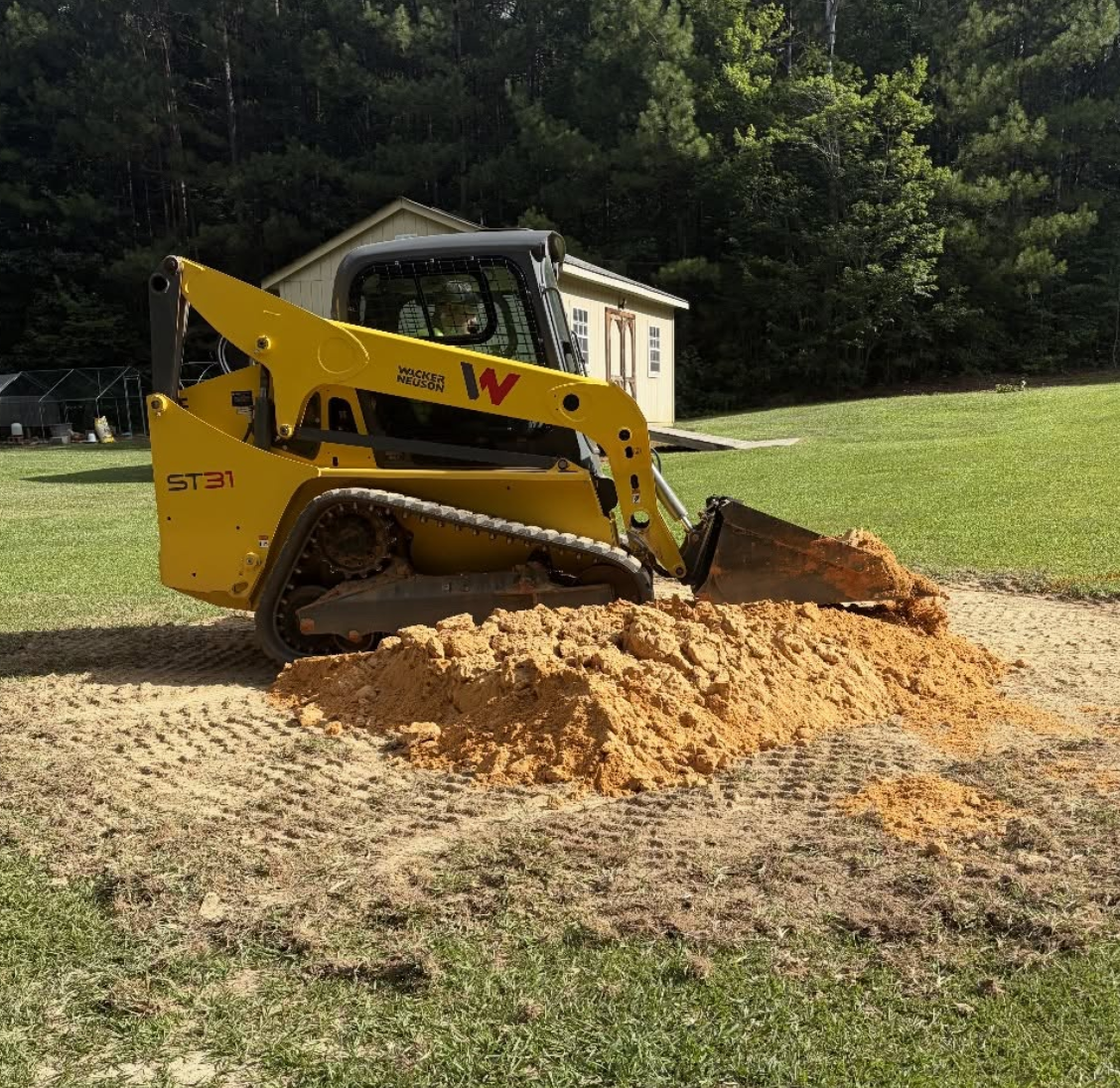 Professional erosion control completed in Waxhaw, NC protecting the property from water damage.
