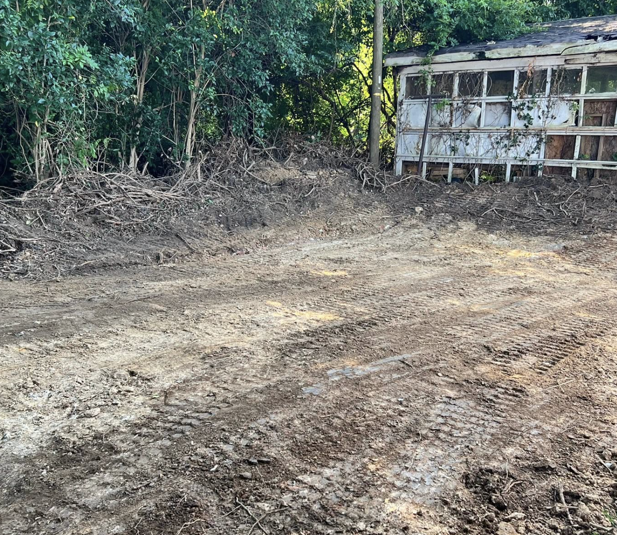 Site development project completed in Pineville, NC with dependable excavation services.