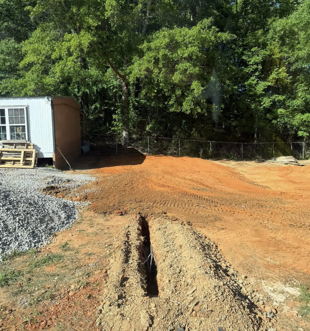 Land clearing and grading services completed in Fort Mill, SC for residential development.