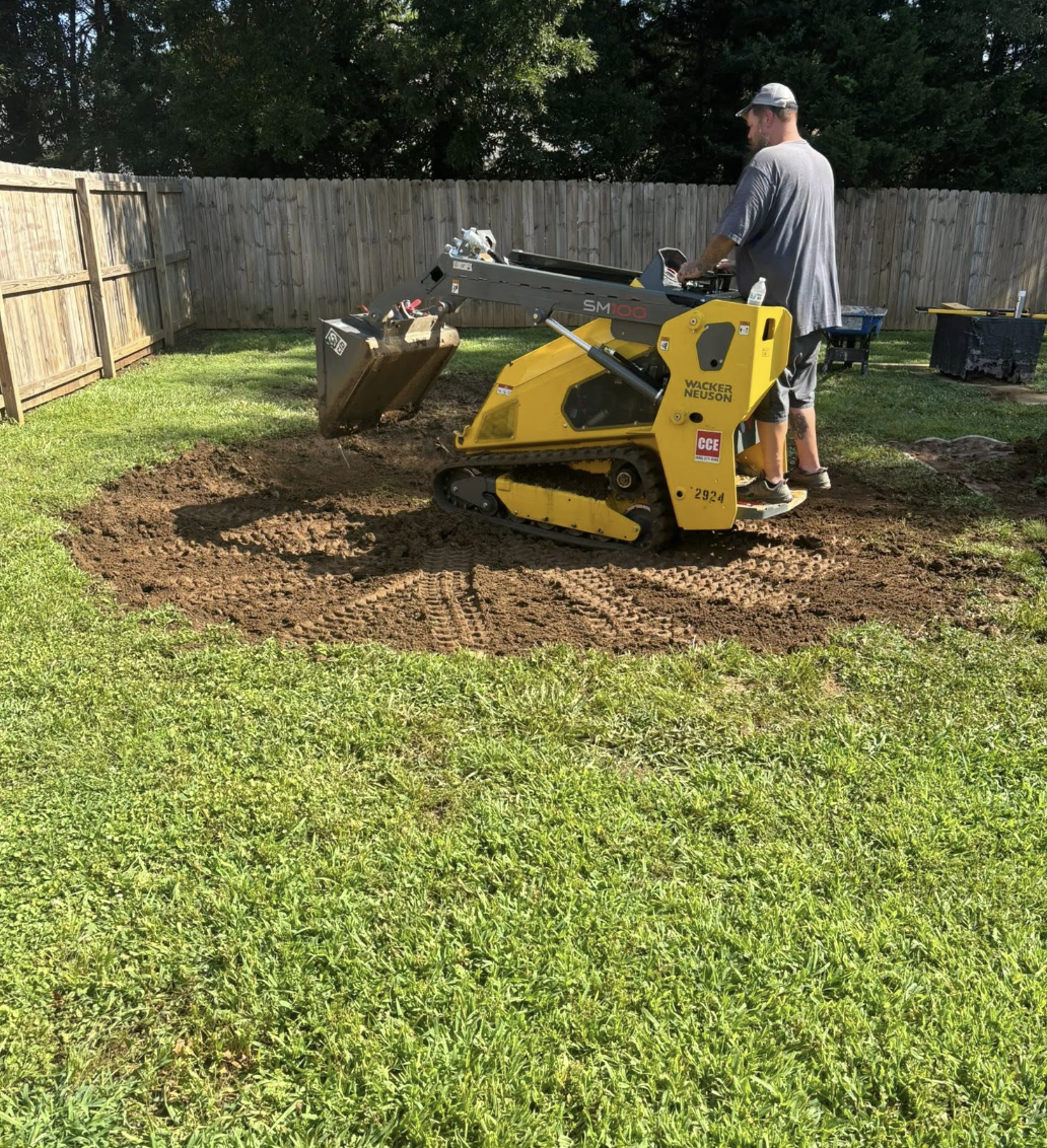 Erosion control and stormwater management project completed in York, SC to improve long-term drainage.