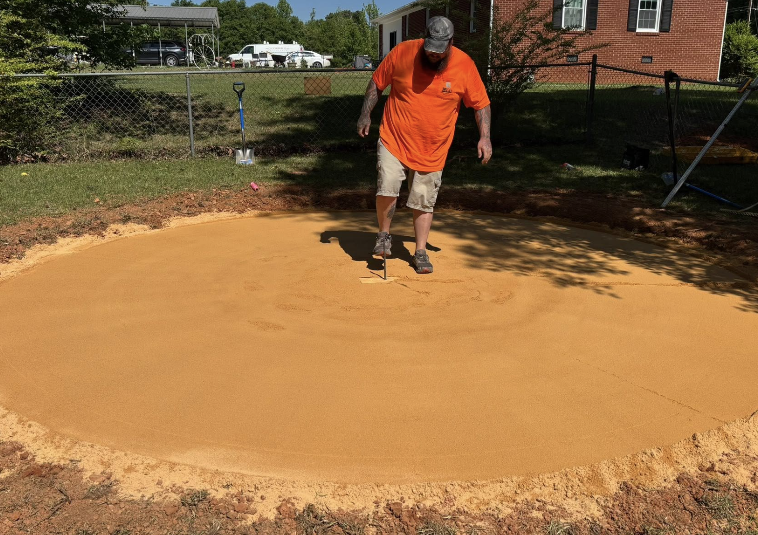 Professional excavation and site preparation completed in Pageland, SC for a new residential construction project.