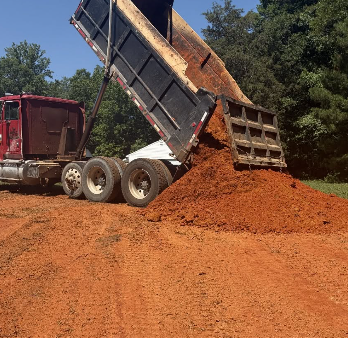 Gravel driveway grading completed in Chester, SC improving property access and functionality.