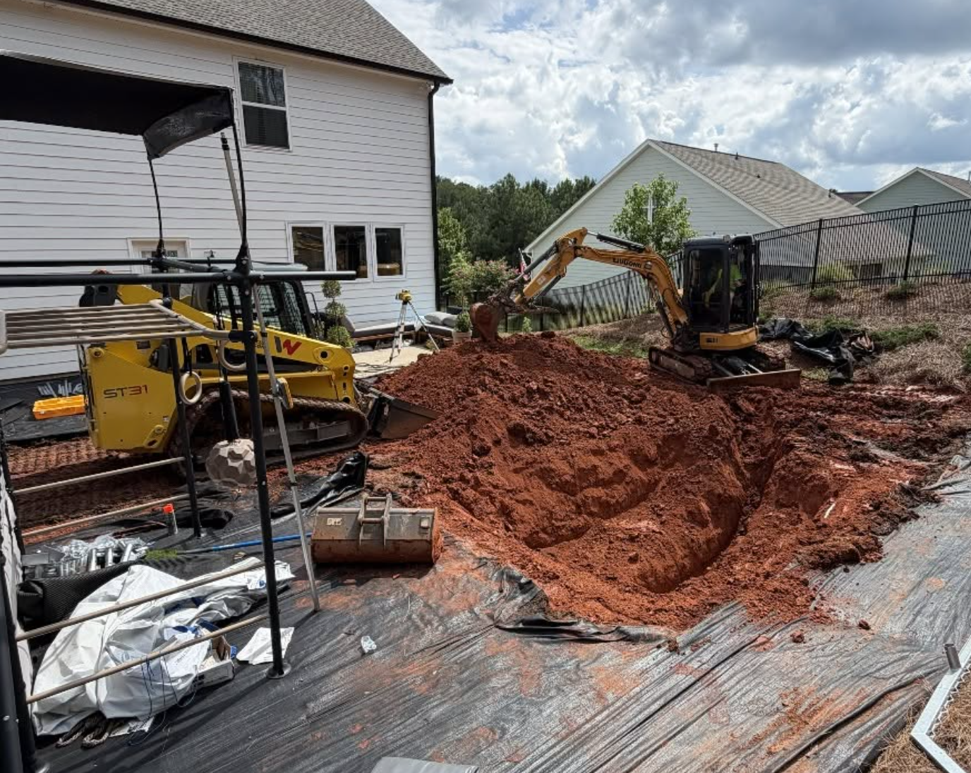 Professional excavation, land grading, and drainage solutions completed in Fort Mill, SC with quality craftsmanship.