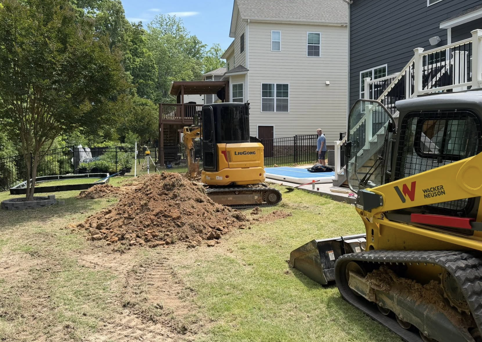 Gravel driveway installation completed in Waxhaw, NC for dependable year-round access.