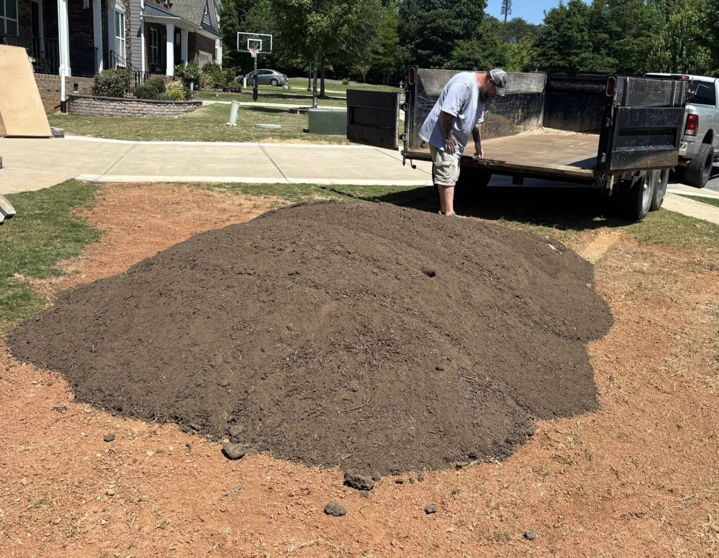 Gravel driveway installation completed in Mint Hill, NC with a durable finished surface.