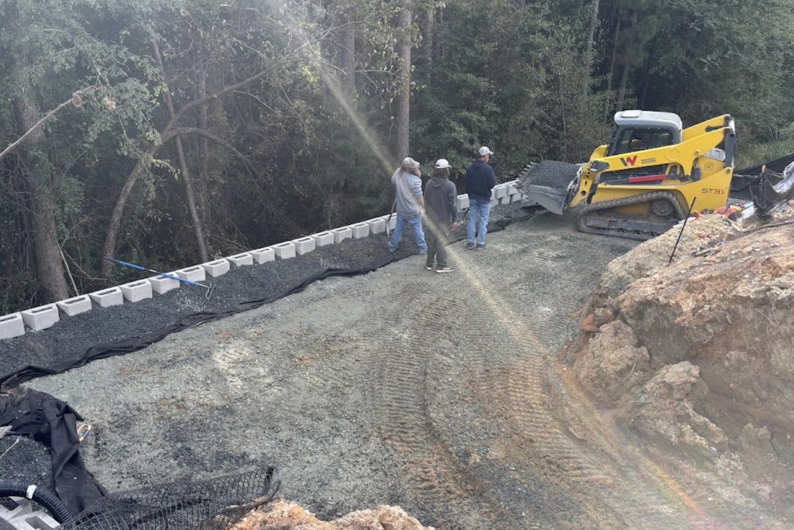 Parking pad installation completed in Fort Mill, South Carolina.