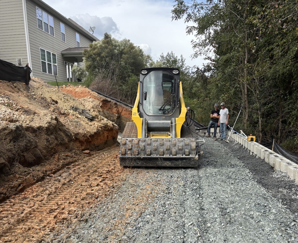 Land grading and leveling completed in Rock Hill, South Carolina.