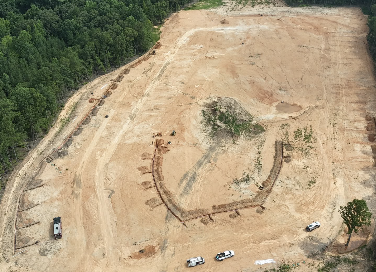 Excavation and drainage solutions completed in Concord, NC for improved property performance.