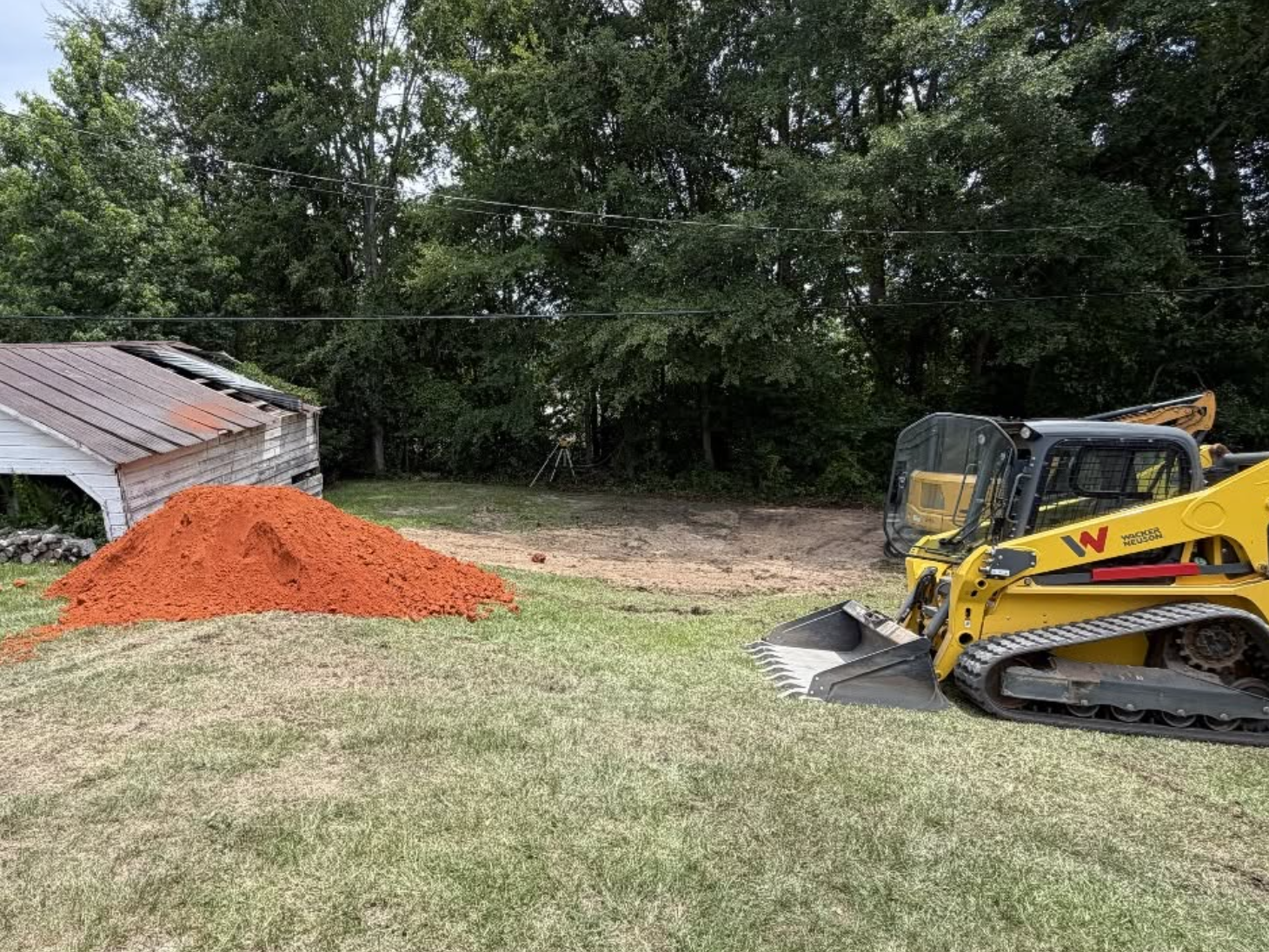 Land clearing project completed in Weddington, NC with dependable workmanship.