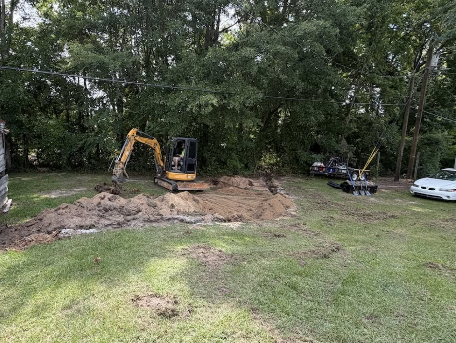 Retaining wall and erosion control project completed in Huntersville, NC with lasting results.