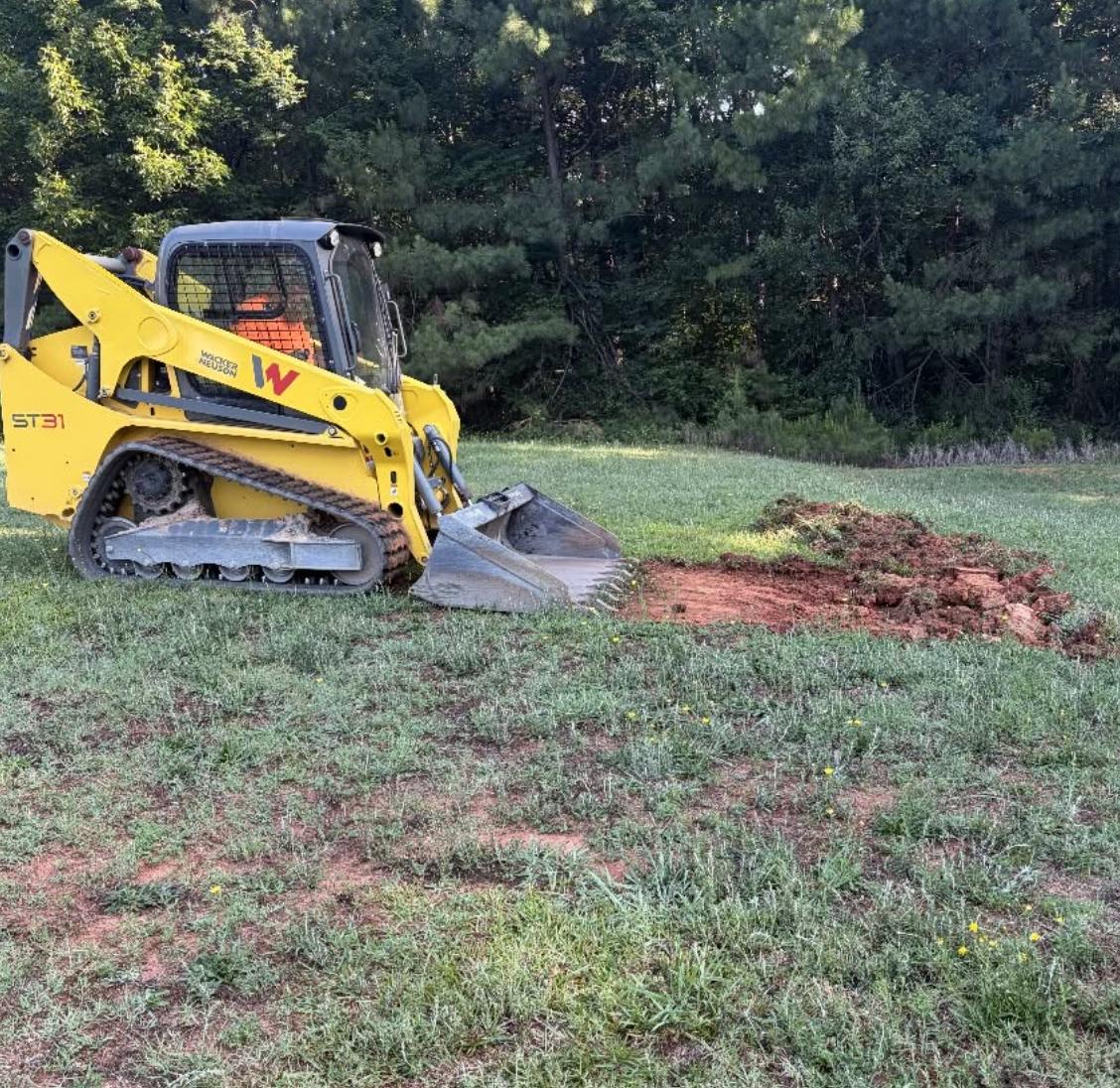 Land clearing and grading project completed in Kannapolis, NC preparing the site for construction.