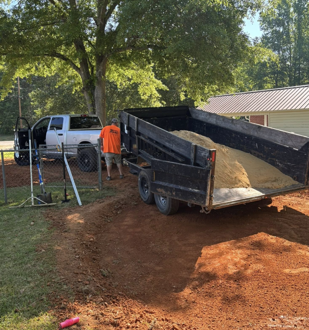 Professional erosion control services completed in Lancaster, SC to protect the property from runoff.