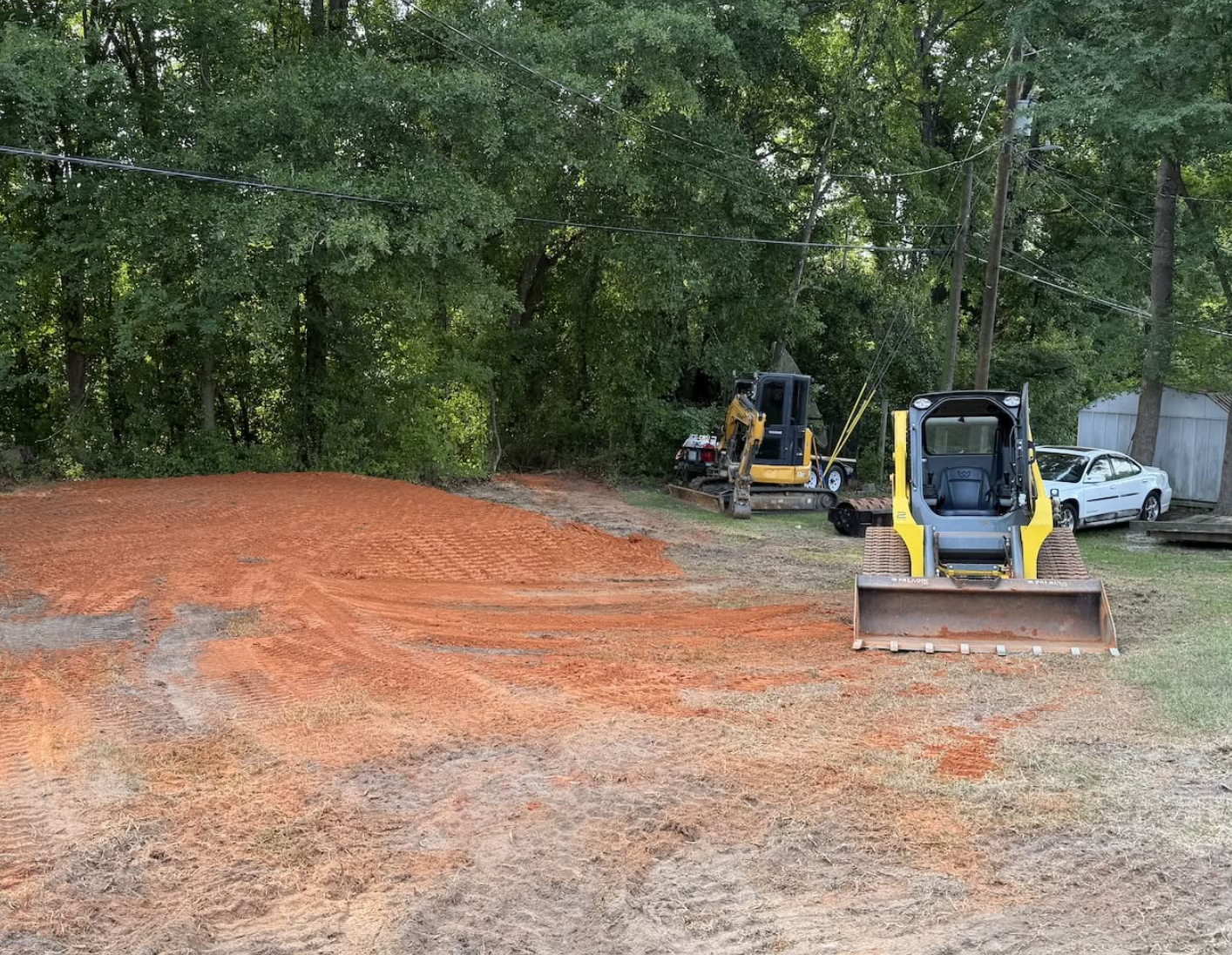 Land clearing and site preparation project completed in Chester, SC for future residential development.