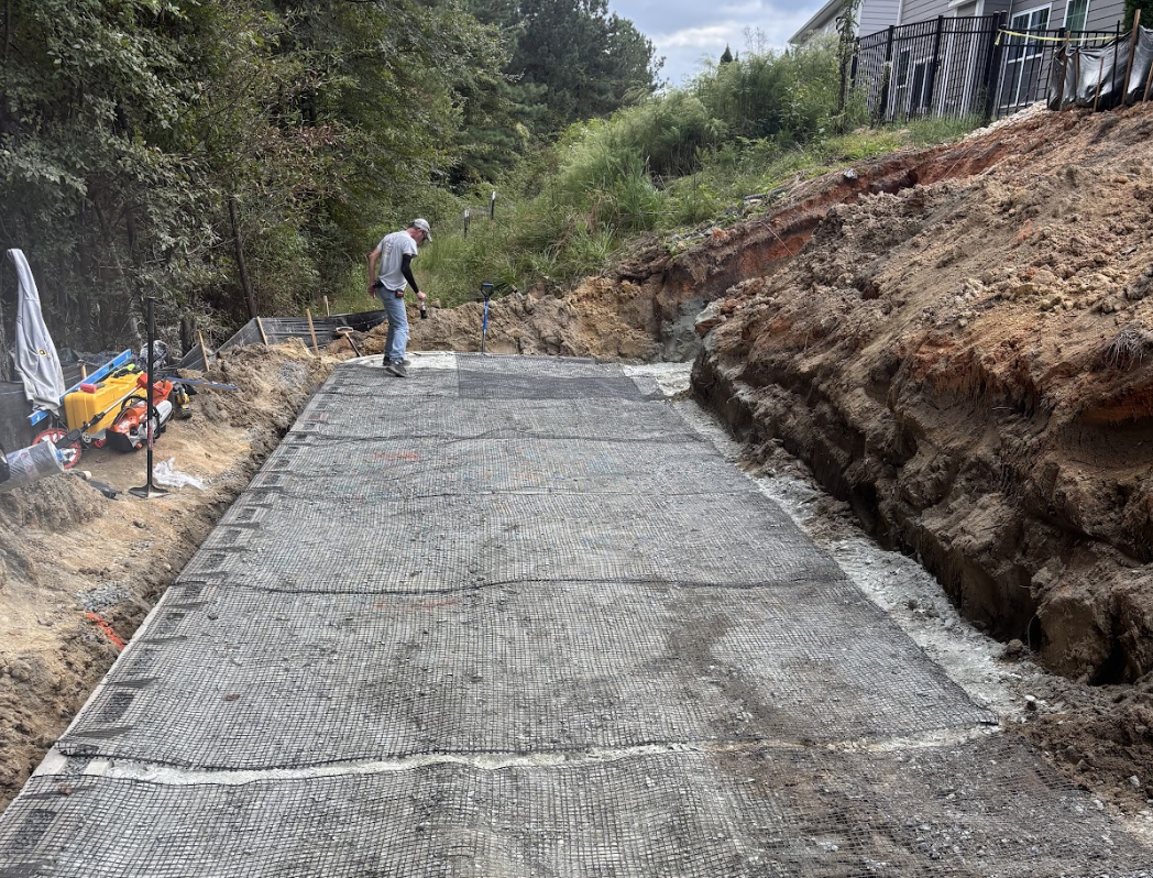 Gravel driveway installation completed in Indian Land, South Carolina.