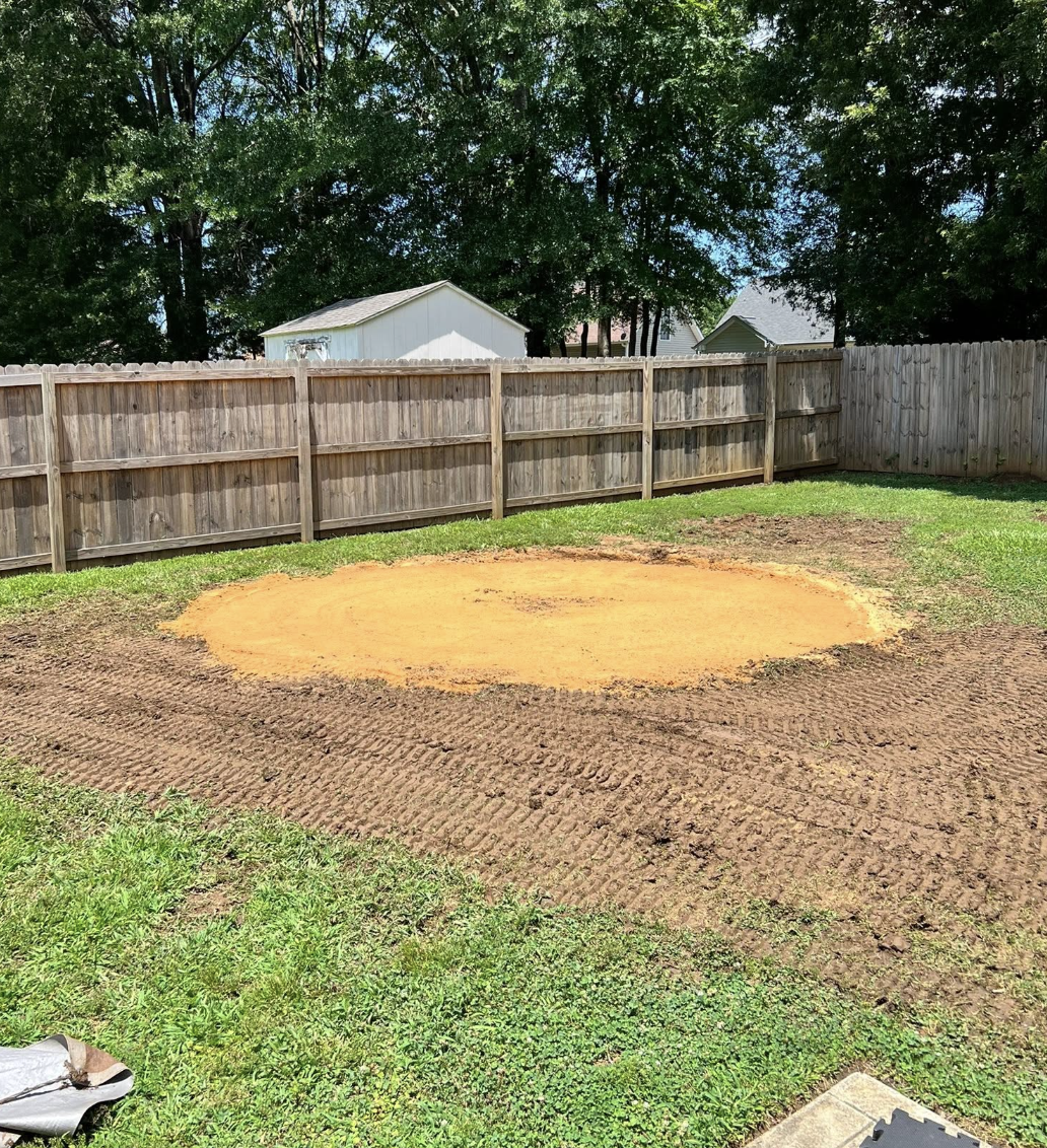 Professional excavation services completed in Waxhaw, NC for residential site preparation.