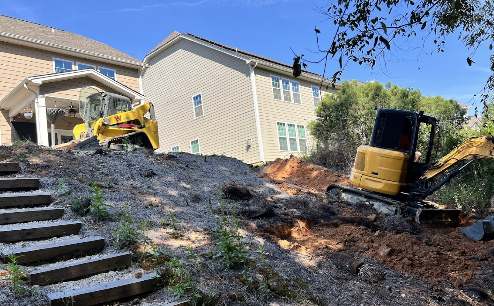 Gravel driveway installation completed in Monroe, North Carolina.