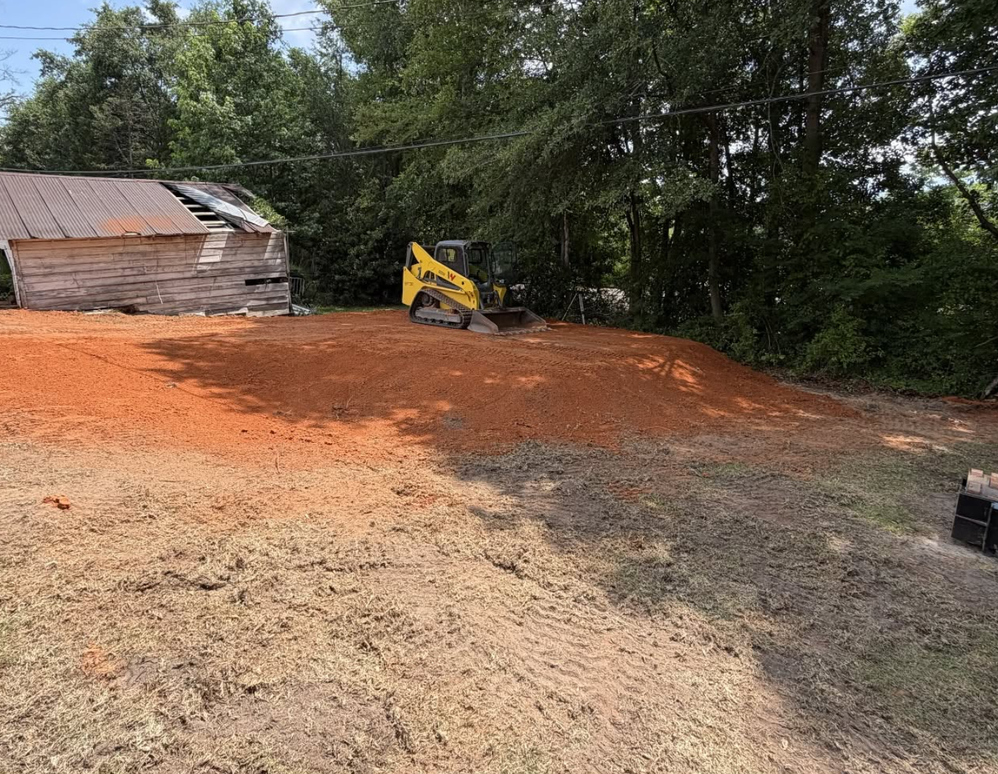 Professional land clearing completed in York County, SC, transforming overgrown property into clean, usable land.