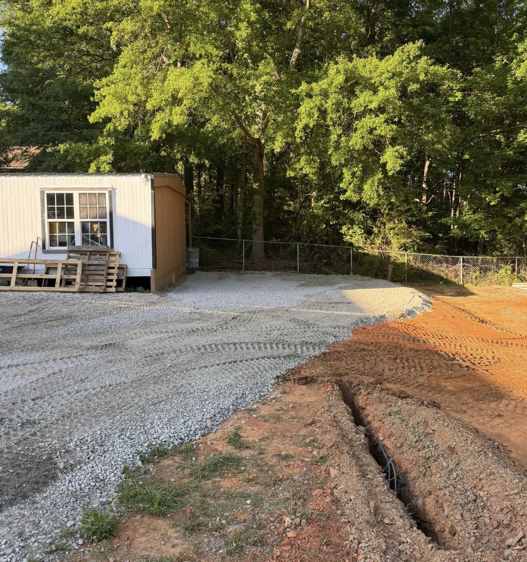 Excavation and grading project completed in Rock Hill, SC using professional heavy equipment.