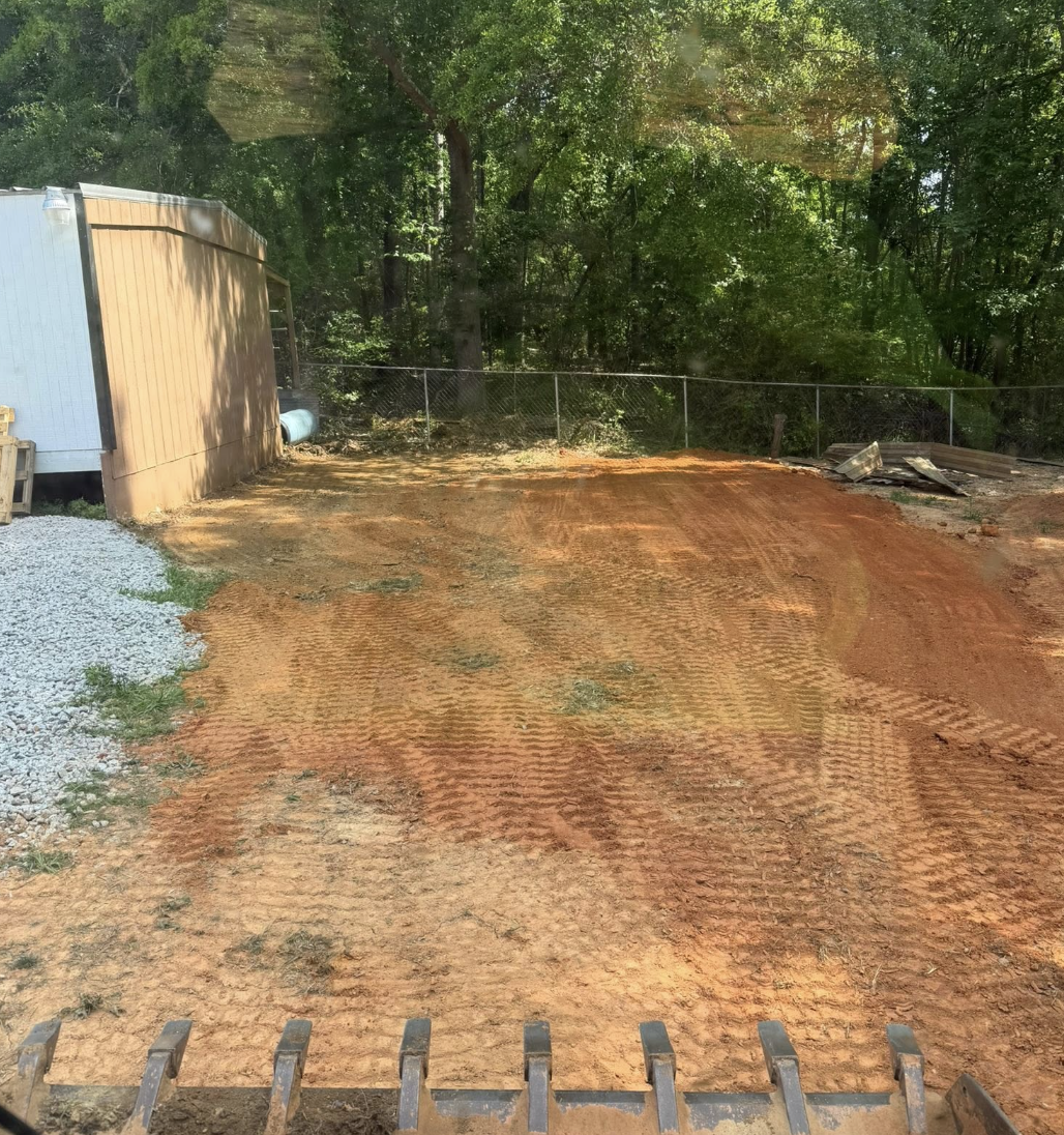 Parking pad installation completed in Indian Land, SC with precision site preparation.